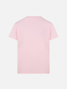Elly cotton jersey crewneck t-shirt with Vado dai Nonni embroidery - MC2 Saint Barth