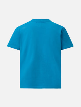 Heavy cotton t-shirt Elly with cherry rhinestone embellishment