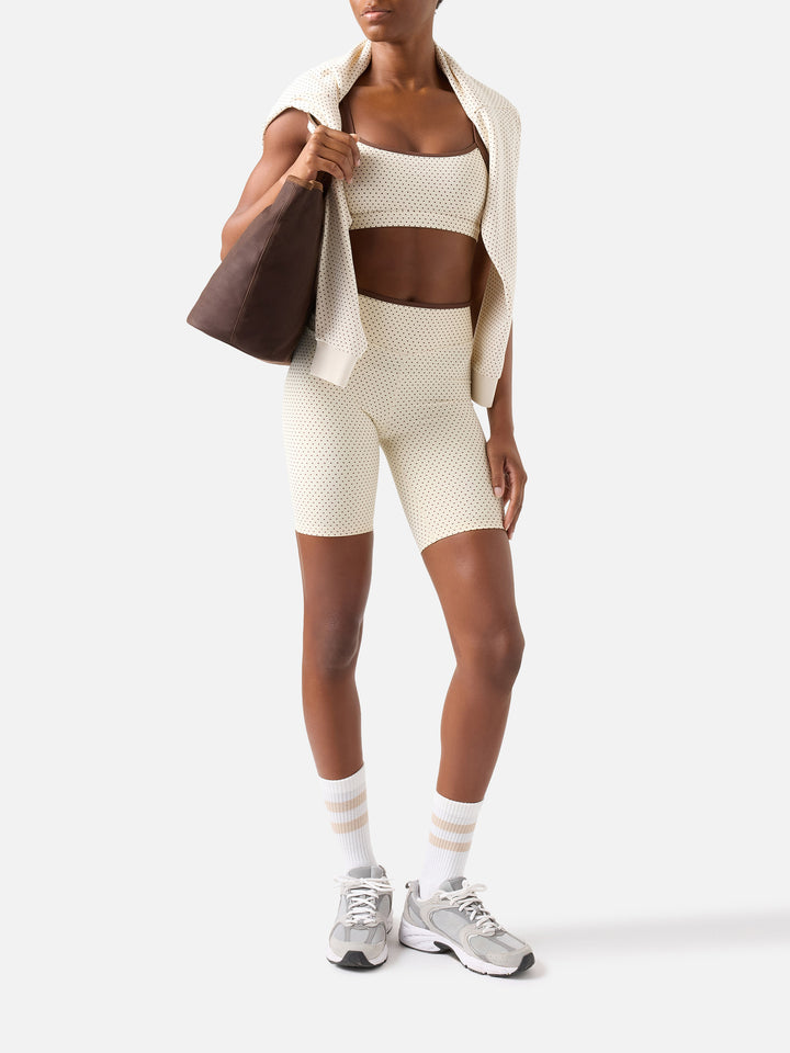 Leggings Eloira con stampa a micro pois