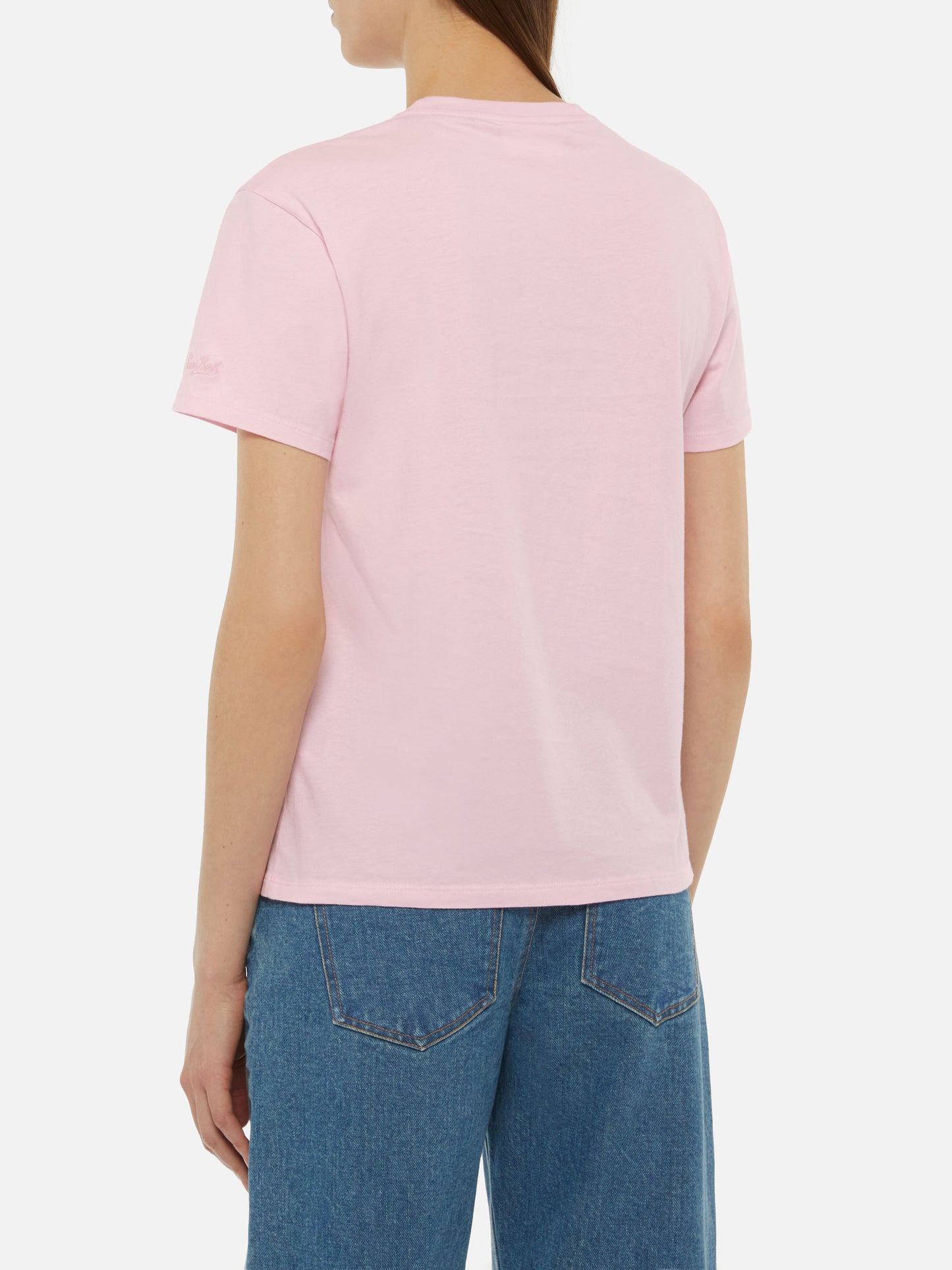 Emilie cotton t-shirt with Mare Male embroidery - MC2 Saint Barth