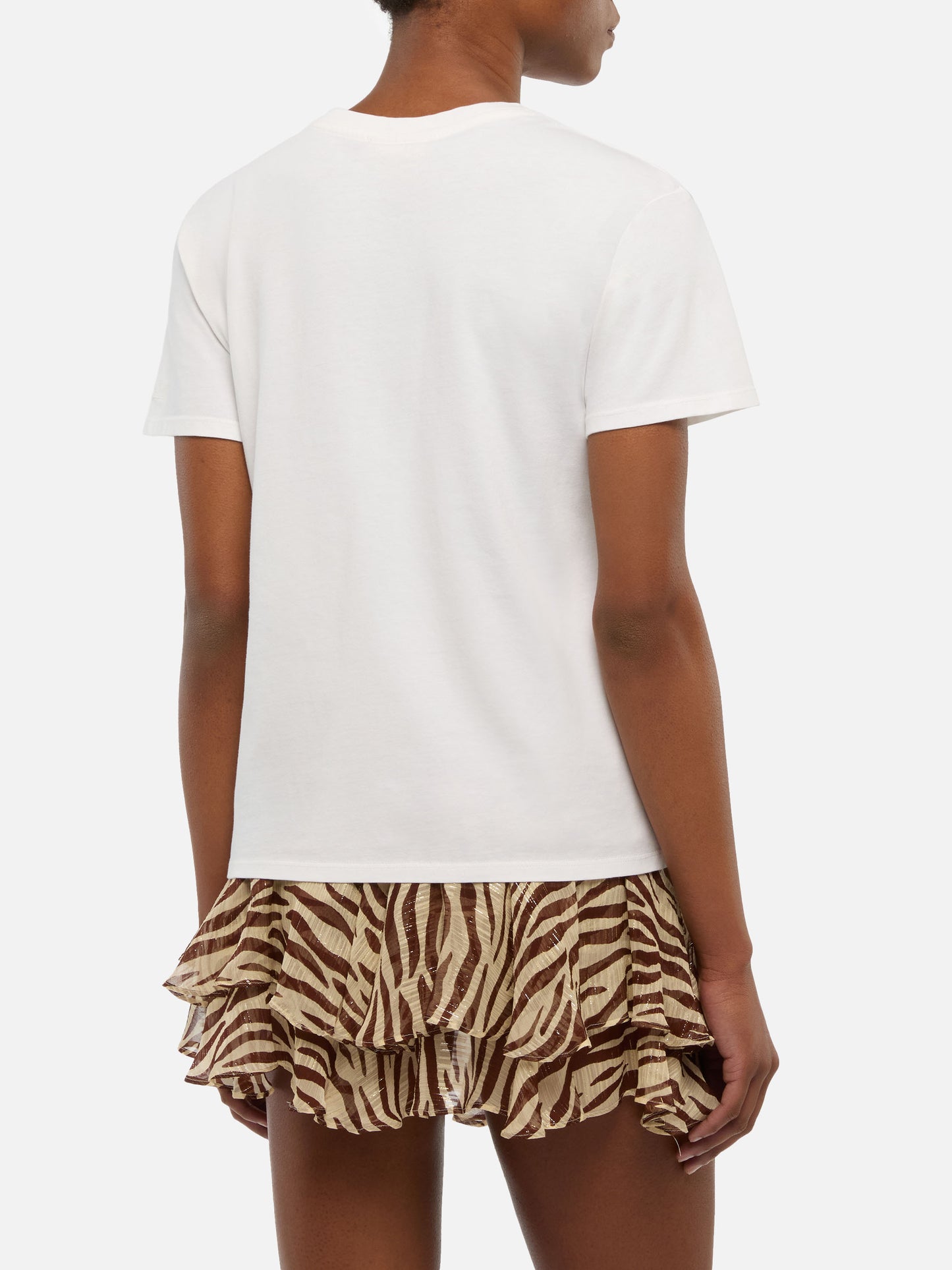 T-shirt en coton Emilie avec broderie Ciak mi girano 