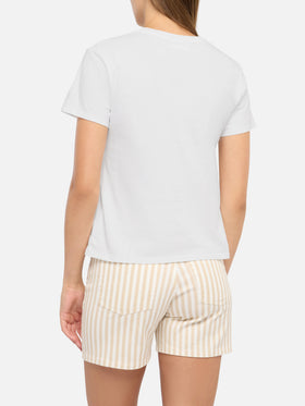 Emilie t-shirt in cotone con ricamo Sto 'na favola