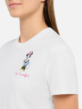 Emilie Baumwoll-T-Shirt mit Minnie Yes, I'm perfect-Stickerei | DISNEY© SPECIAL EDITION 
