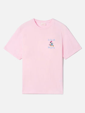 T-shirt Emilie blanc avec imprimé Minnie et broderie Mi fai impazzire | Édition spéciale 