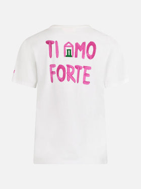T-shirt Emilie in cotone con stampa Amo Forte | Special Edition