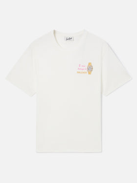 T-shirt Off white Emilie avec broderie Il Mio Tempo è Prezioso 