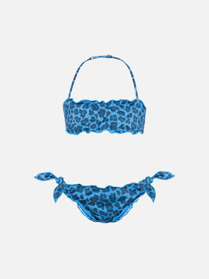 Emy classic bandeau bikini with animalier print - MC2 Saint Barth