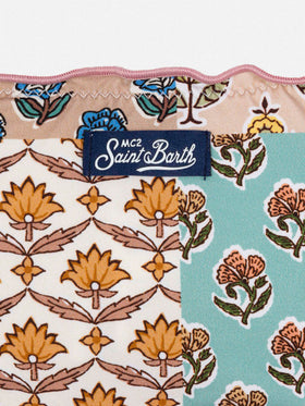 Emy classic bandeau bikini with flower patch print - MC2 Saint Barth