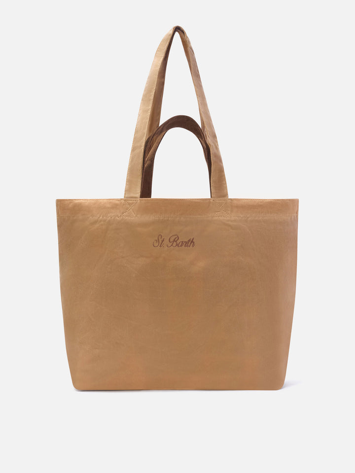 Sac Nut Essential en tote ciré avec logo brodé 