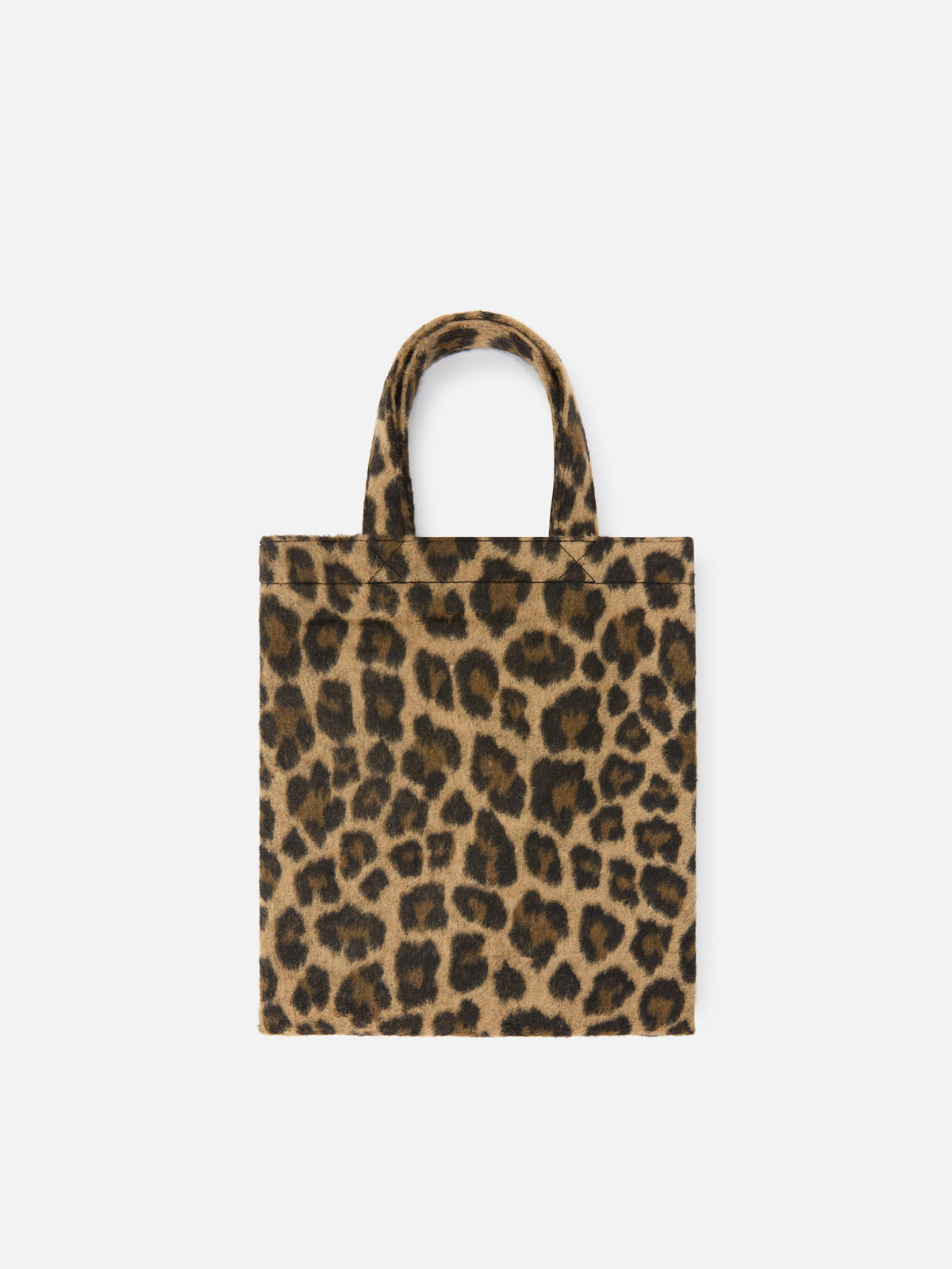 Sac Mini Essential en feutre tote avec imprimé léopard 