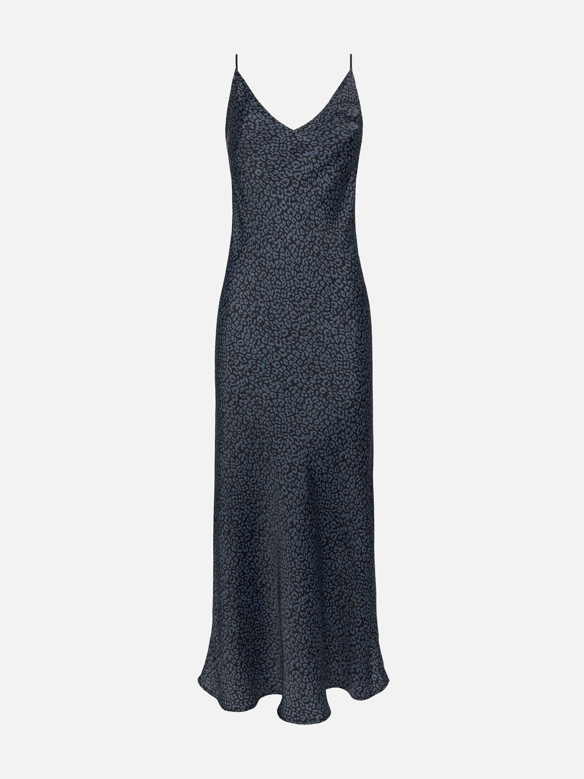 Eydis satin slip dress with animalier print - MC2 Saint Barth