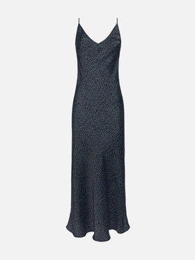Eydis satin slip dress with animalier print - MC2 Saint Barth