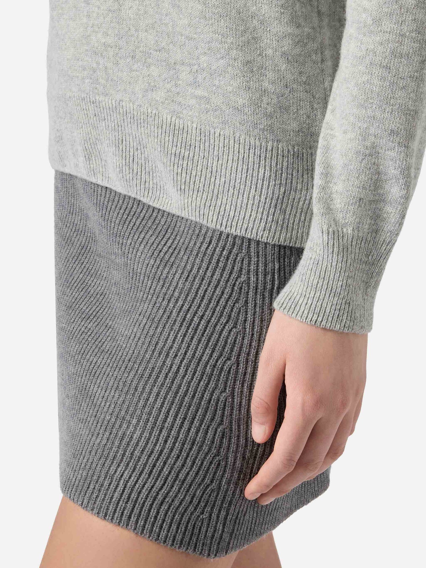 Pull Eze gris chiné avec col polo 