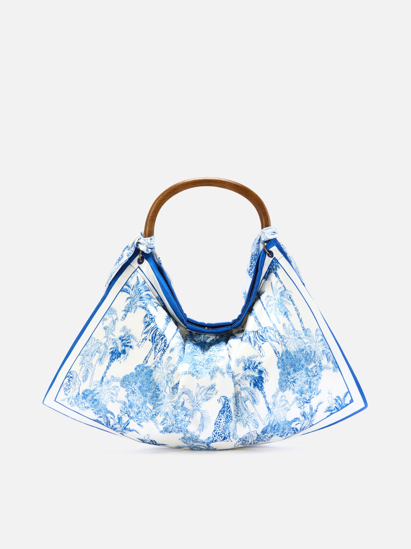 Borsa Foulard con struttura morbida e fantasia toile de Jouy