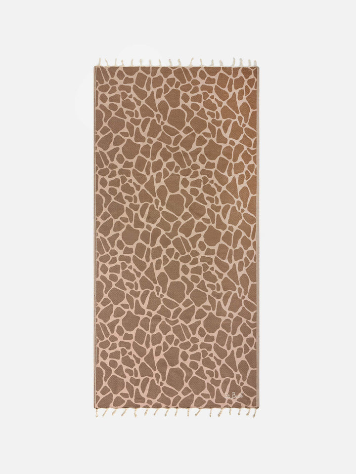 Foutas cotton jacquard animalier beach towel