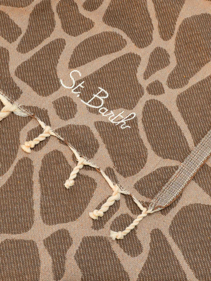 Foutas cotton jacquard animalier beach towel