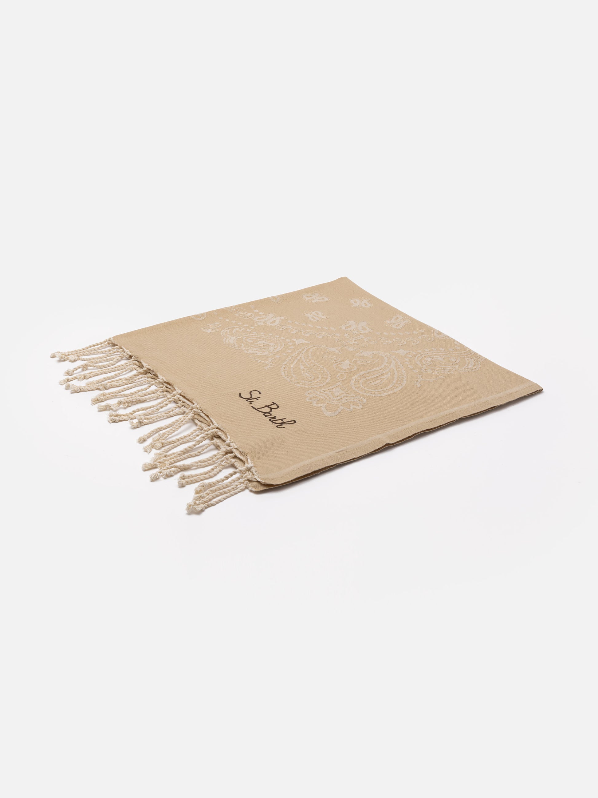 Foutas cotton beach towel with bandanna jacquard - MC2 Saint Barth