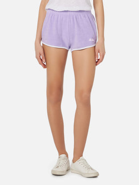 Frottee-Baumwoll-Pull-up-Shorts für Damen Francine