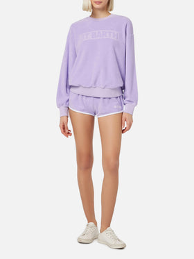 Frottee-Baumwoll-Pull-up-Shorts für Damen Francine