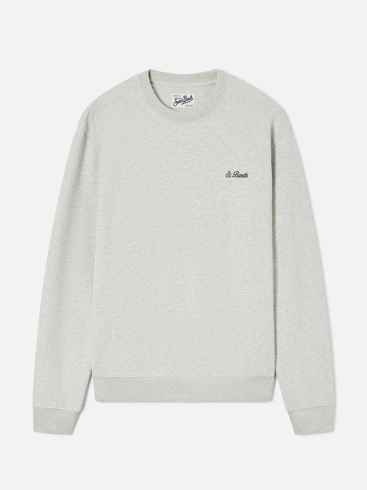 Sudadera con cuello redondo Fourseason en algodón gris 
