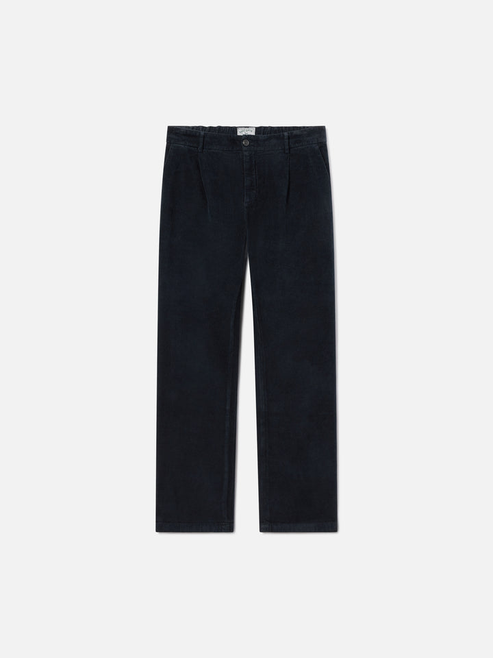 Pantalon en velours côtelé Navy blue Fuji 