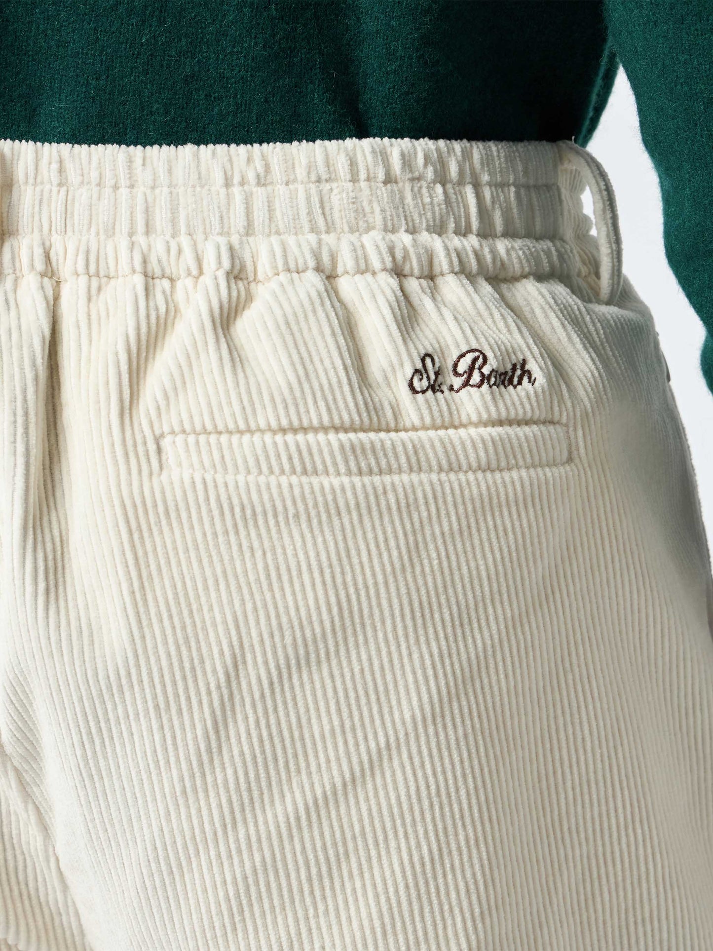 Man off-white corduroy pants Fuji - MC2 Saint Barth