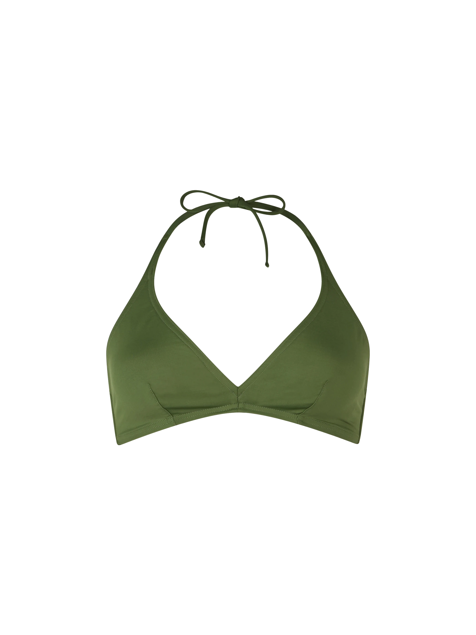 Woman triangle bralette military top Gaia - MC2 Saint Barth