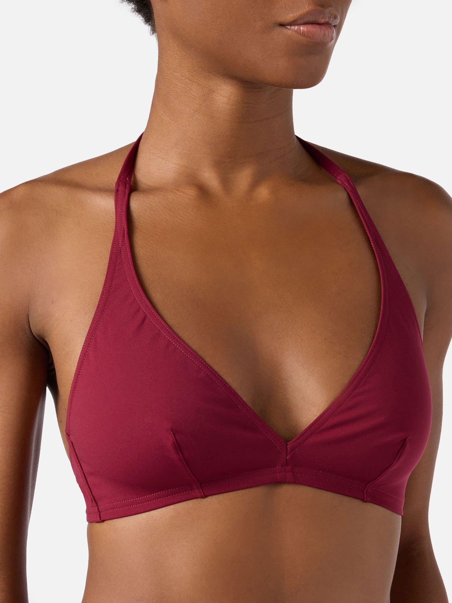 Gala bikini in solid bordeaux