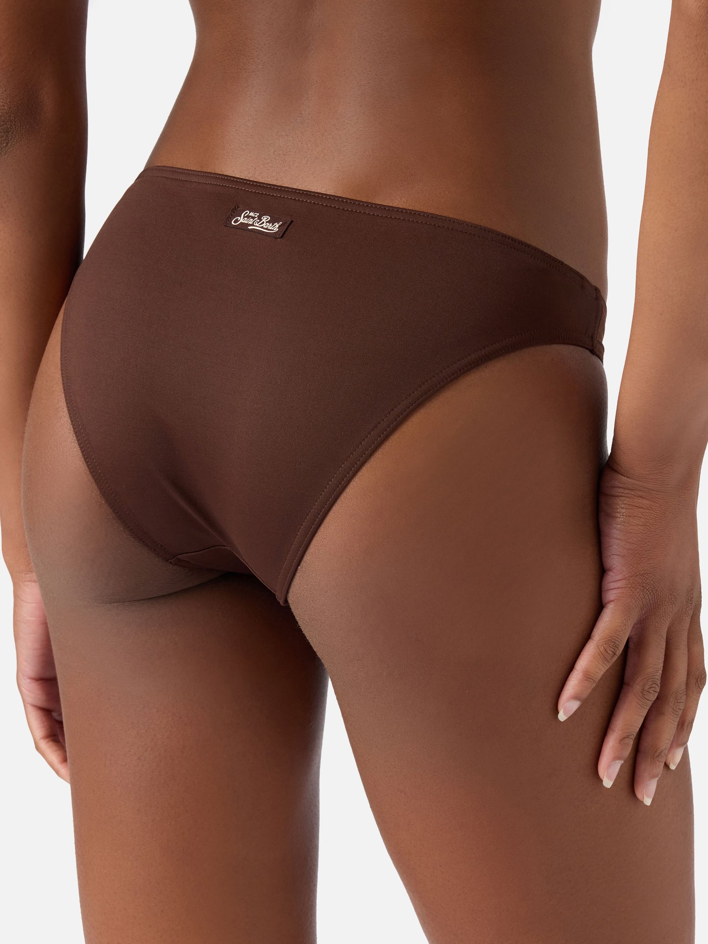 Gala bikini in solid dark brown