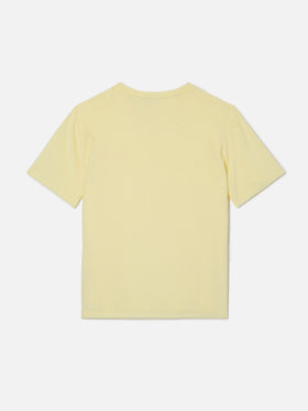 Camiseta Yellow Gary Jr de tejido con efecto rizo con logo bordado 