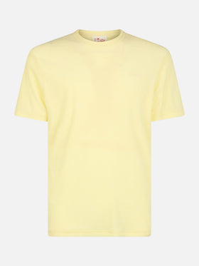 Man yellow terry t-shirt Gary with St. Barth embroidery - MC2 Saint Barth