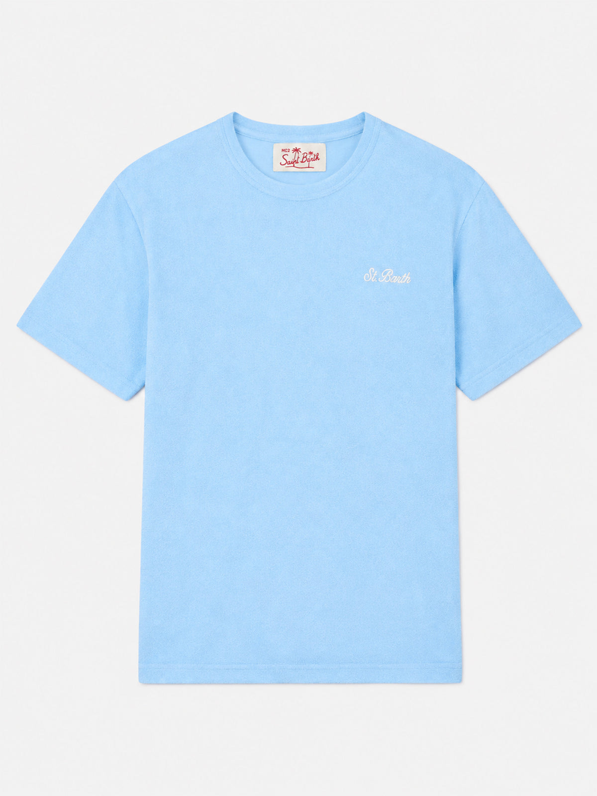 Light blue Gary terry T-shirt with logo embroidery