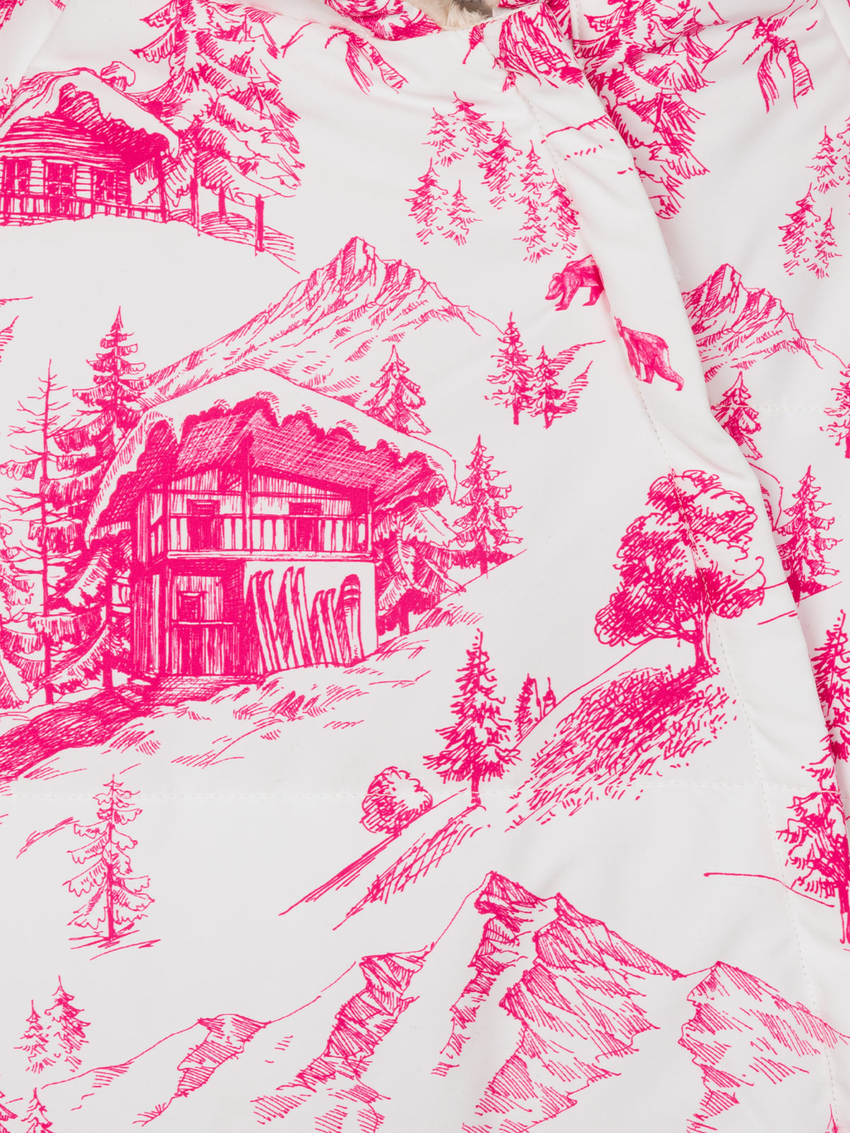 Girl ski suit Glace with toile de jout print - MC2 Saint Barth