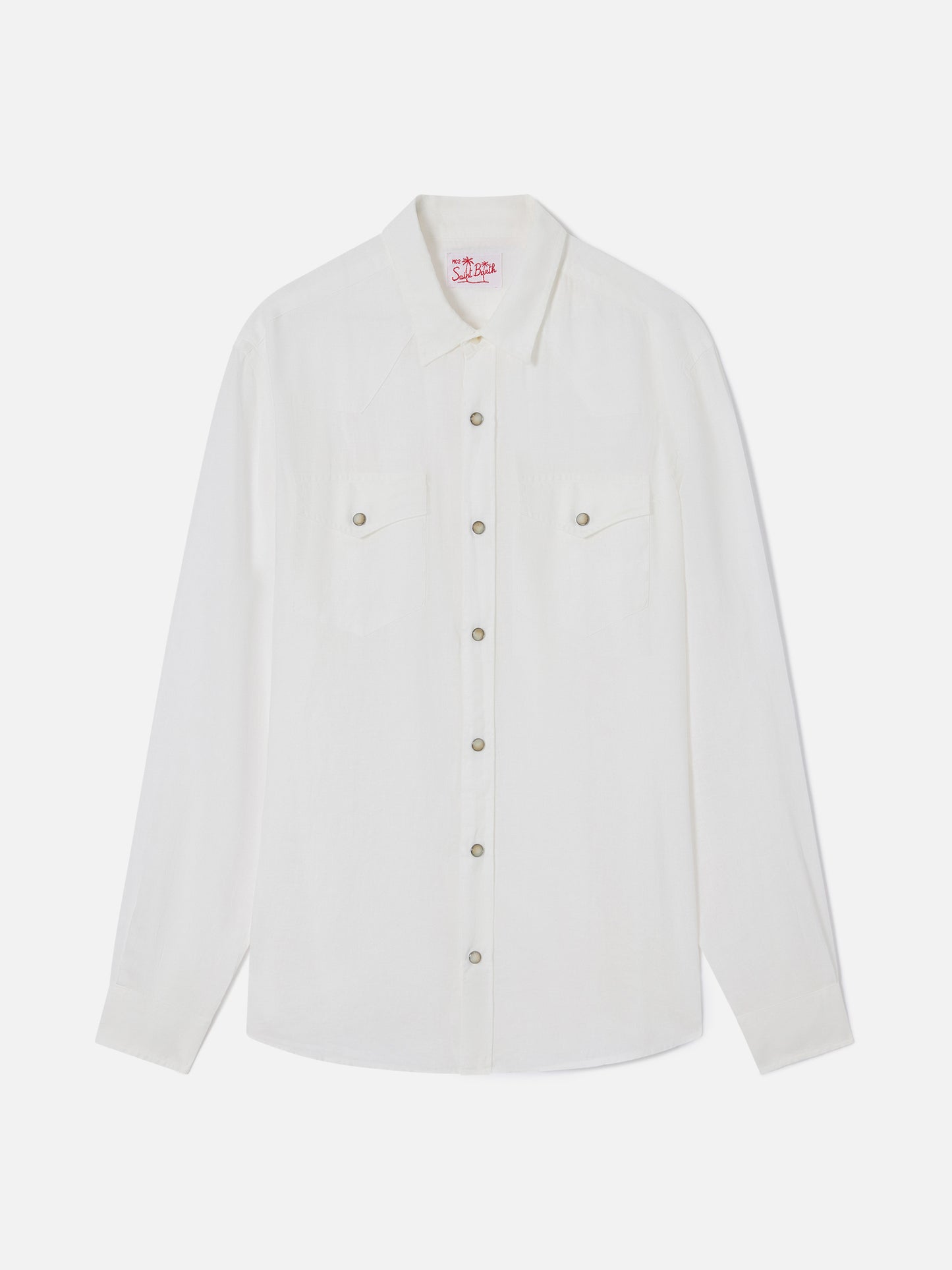 Chemise Greg en lin blanc 