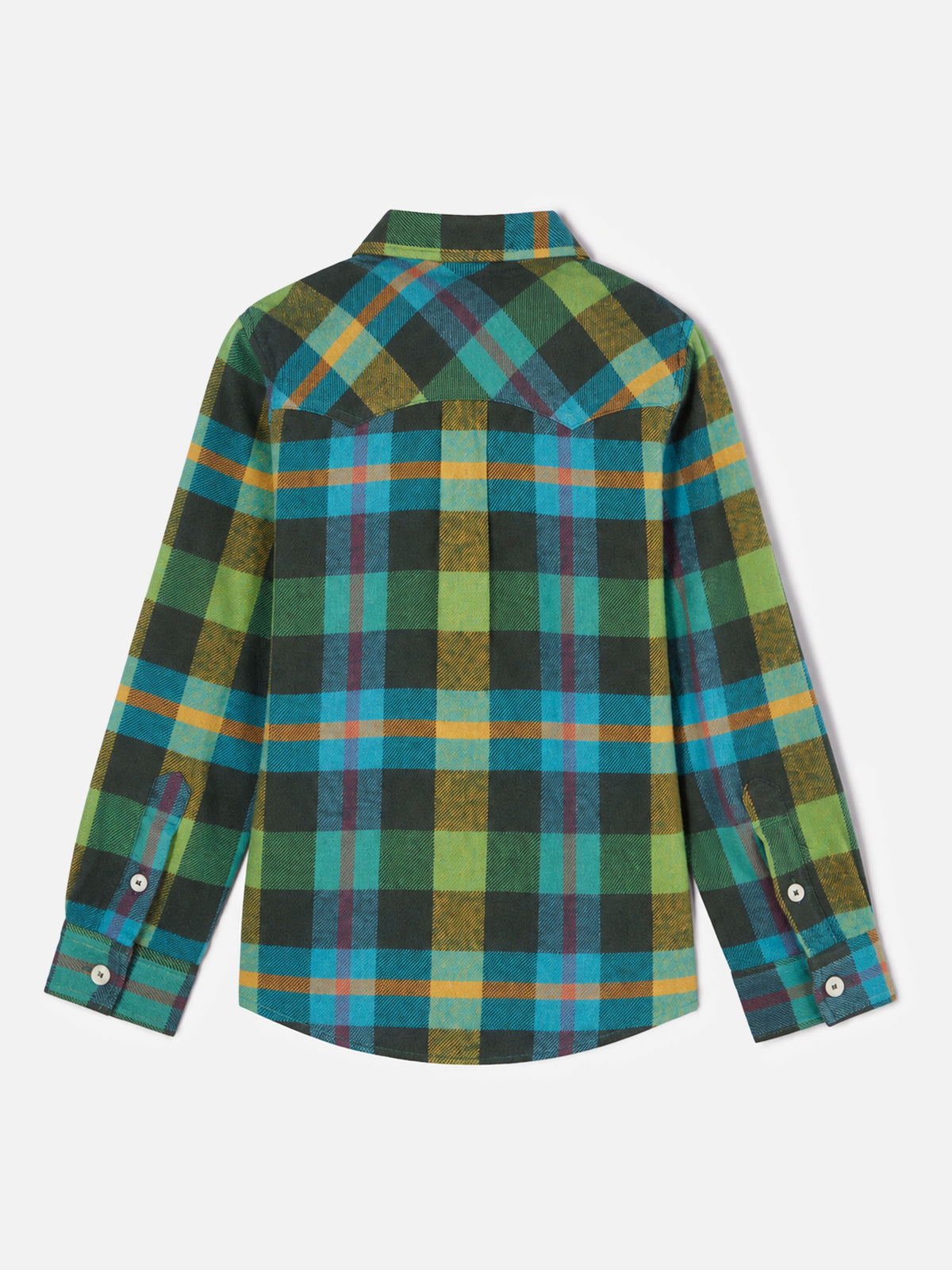 Chemise garçon à imprimé tartan 