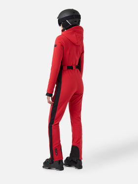 Damen-Skianzug Garmisch, rot, mit RECCO®-Technologie