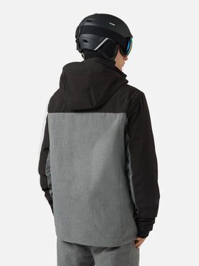 Greatscott Skijacke in meliertem Grau mit Recco®-Technologie