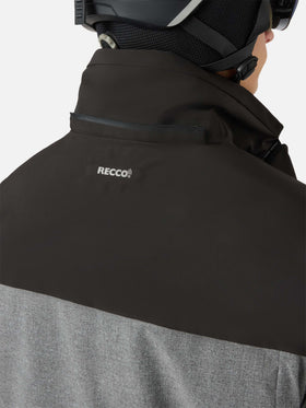 Greatscott Skijacke in meliertem Grau mit Recco®-Technologie