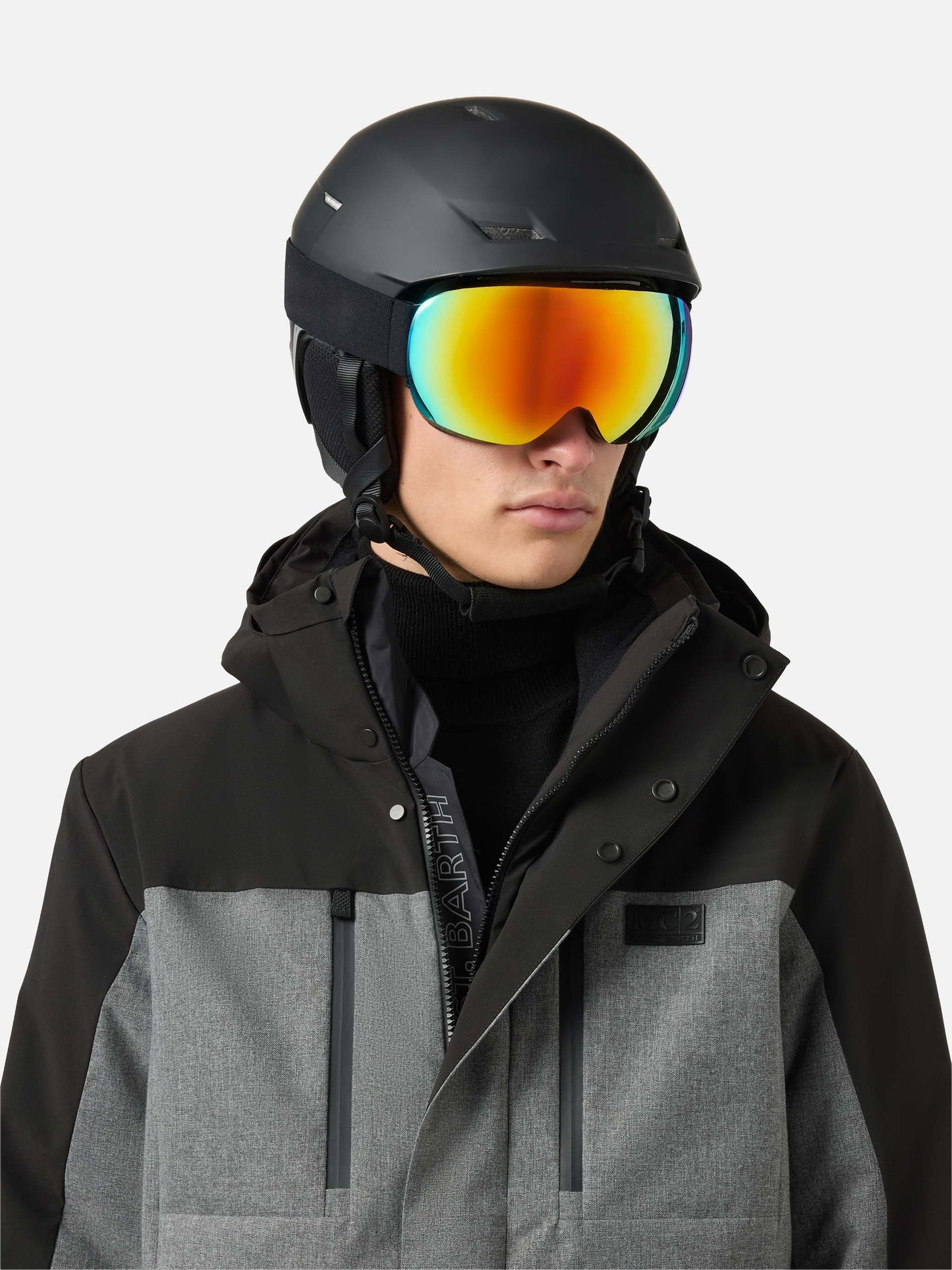 Greatscott Skijacke in meliertem Grau mit Recco®-Technologie