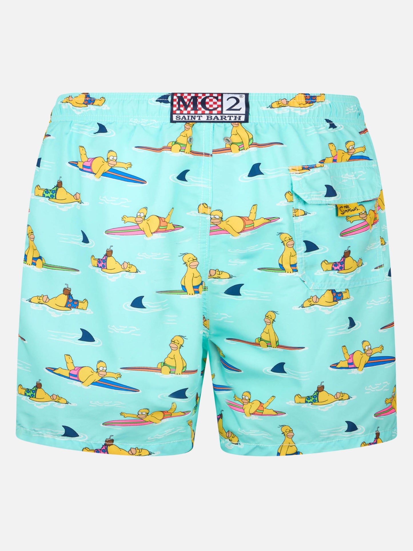 Gustavia swim shorts with Homer Simpson print | Special Edition