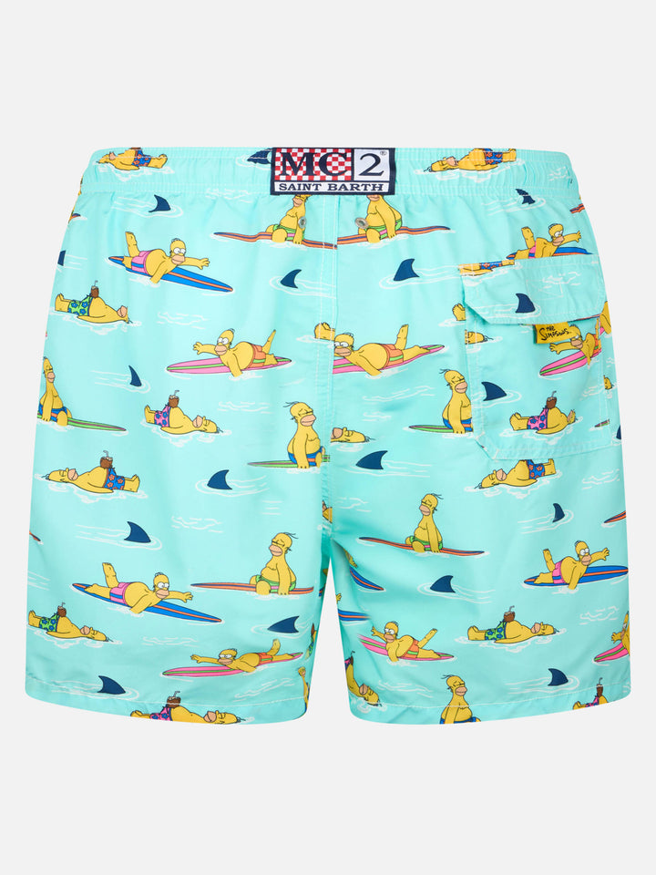 Gustavia swim shorts with Homer Simpson print | Special Edition