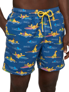 Mid-length Gustavia swim-shorts with Homer Simpson print |SIMPSON SPECIAL EDITION - MC2 Saint Barth