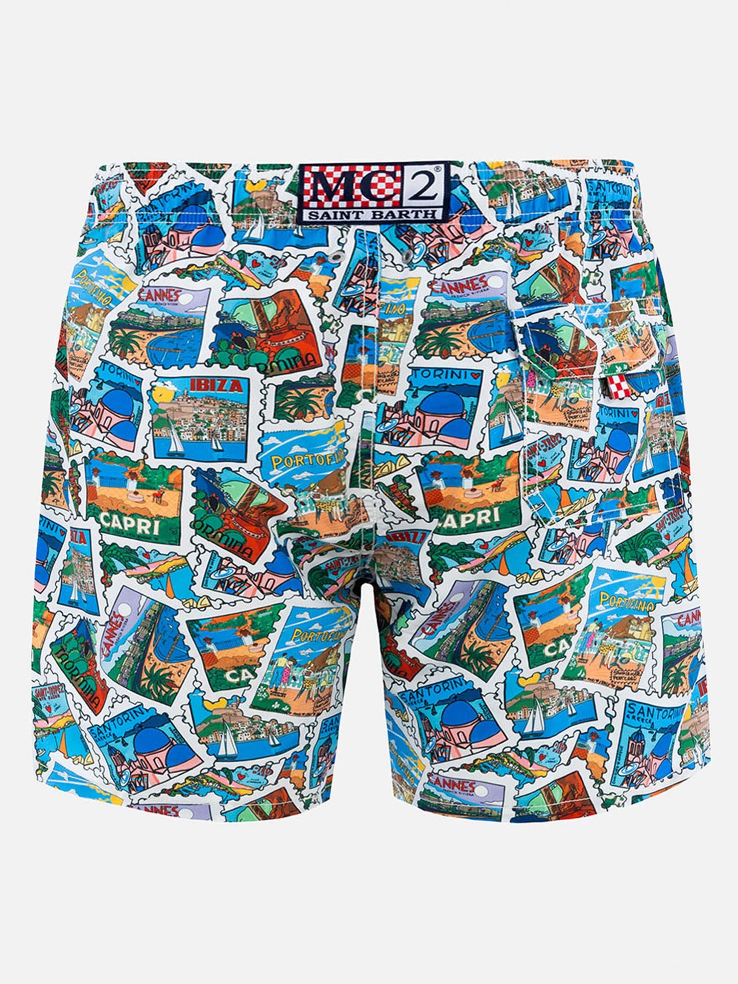 Costume Gustavia con stampa postcard mix | Special Edition
