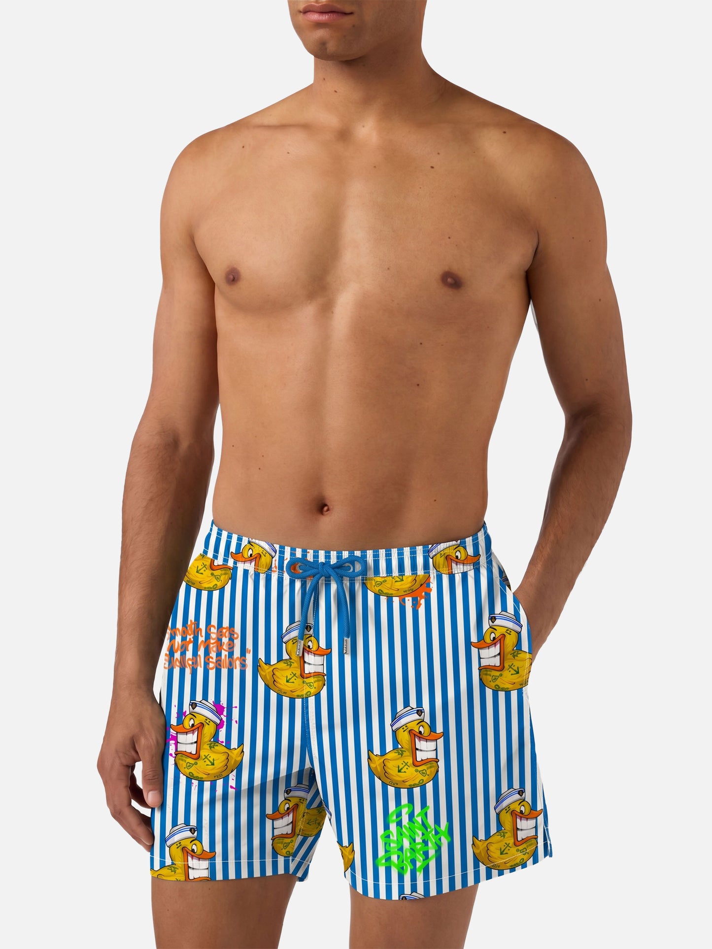 Costume da bagno classico da uomo con stampa paperella Crypto | CRYPTO PUPPETS® EDIZIONE SPECIALE