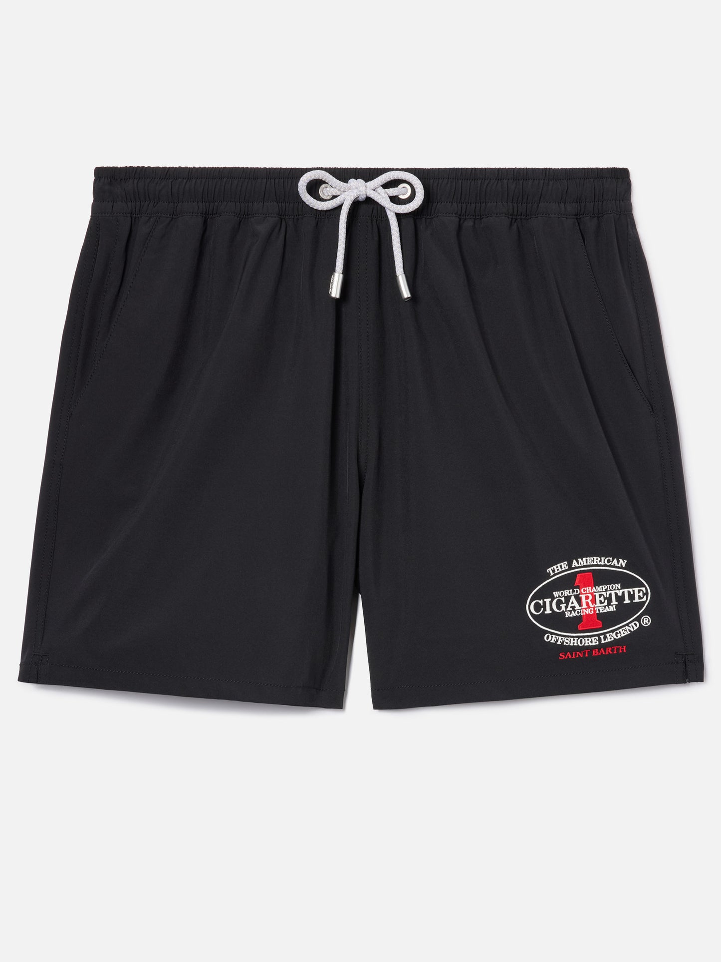 Costume mare Gustavia nero con ricamo Cigarette | CIGARETTE SPECIAL EDITION