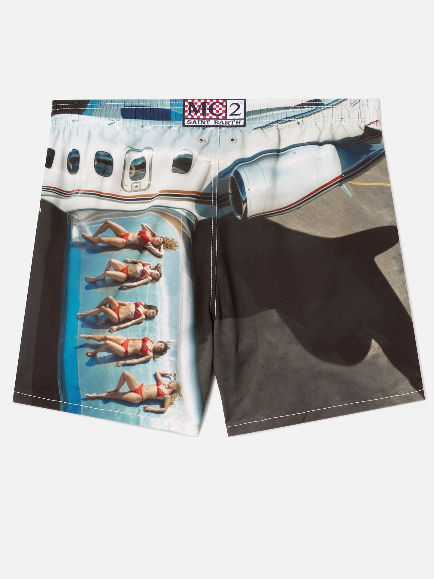 Badeshorts Gustavia mit St. Barth Airlines-Print | Special Edition 
