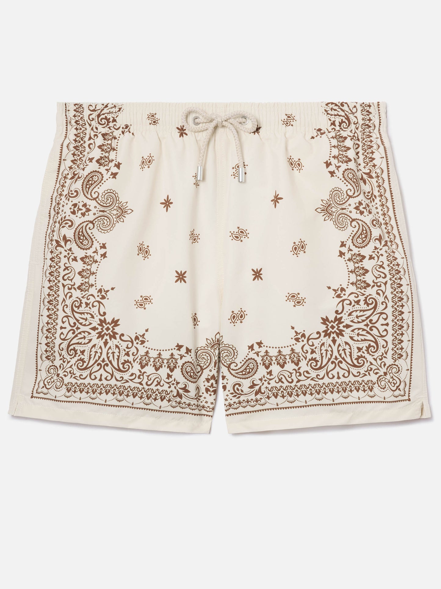 Costume mare Gustavia beige con stampa bandana