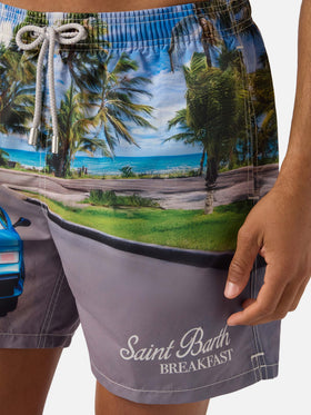 Gustavia-Badeshorts mit St. Barth Breakfast-Print | Special Edition 