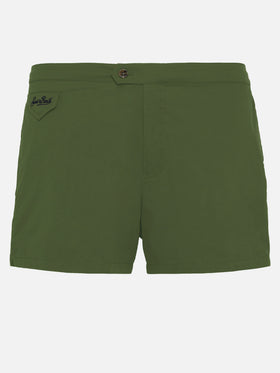 Costume mare Harrys verde militare a taglio aderente