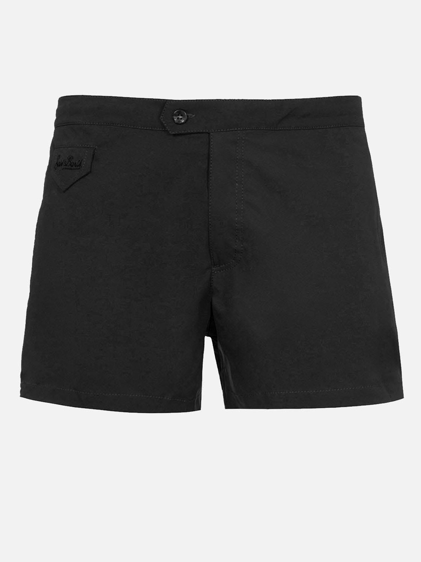 Harrys black technical fabric swim shorts